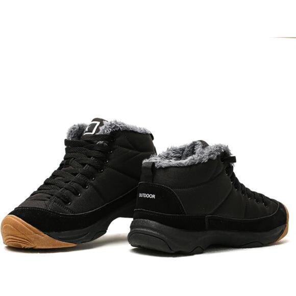 Winter Backpacking Snow Boots -Water Resistant Fur Lined Shoes (Non-Slip) main image 4